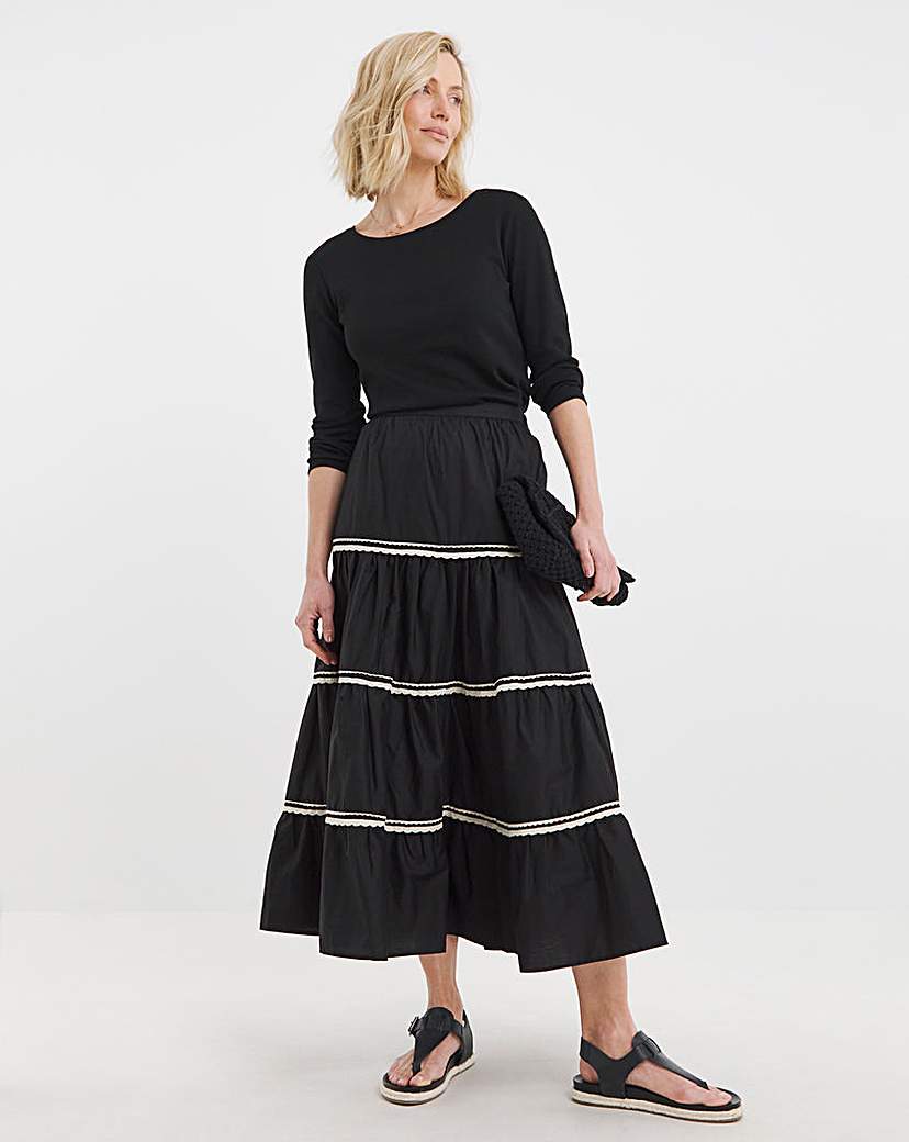 Tiered Maxi Skirt