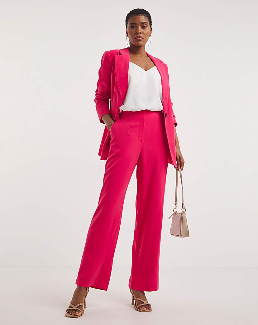 Pink Wide Leg Trousers