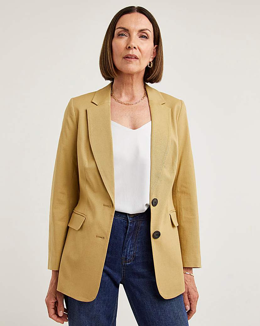 Sand Linen Mix Blazer