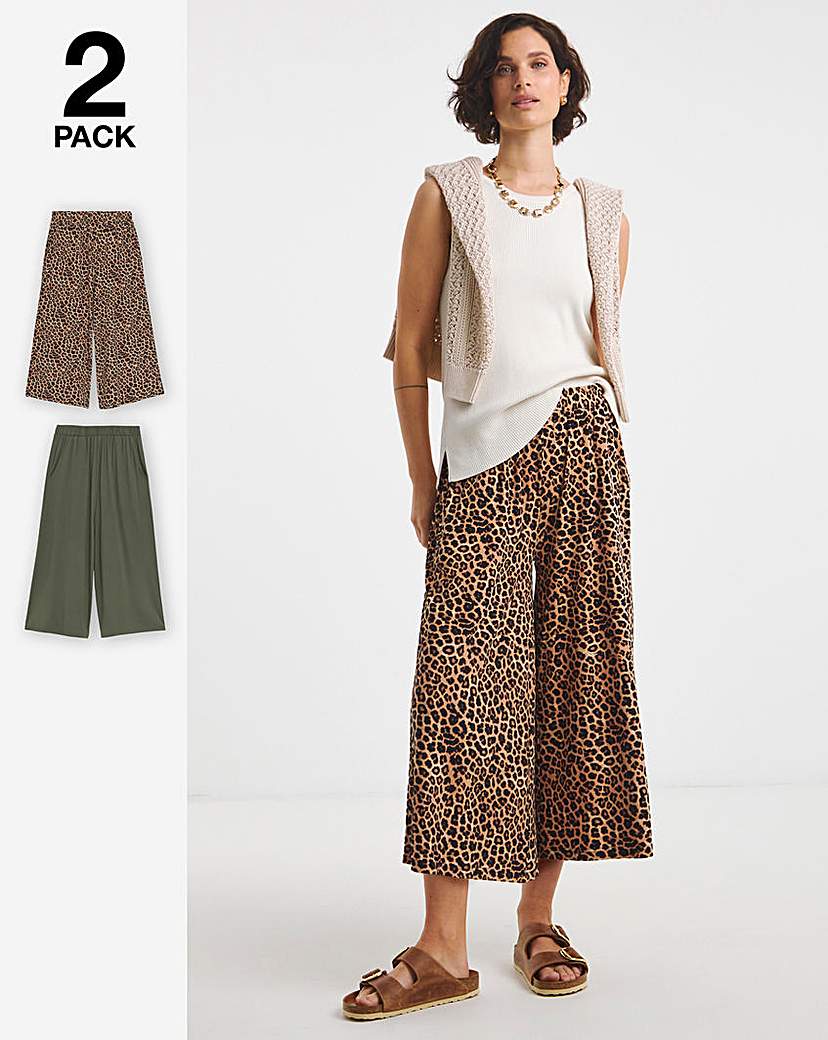 2 Pack Jersey Culottes