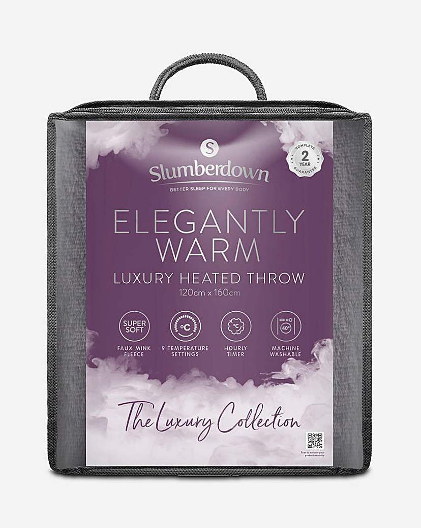 Slumberdown Elegantly Warm Heated Throw