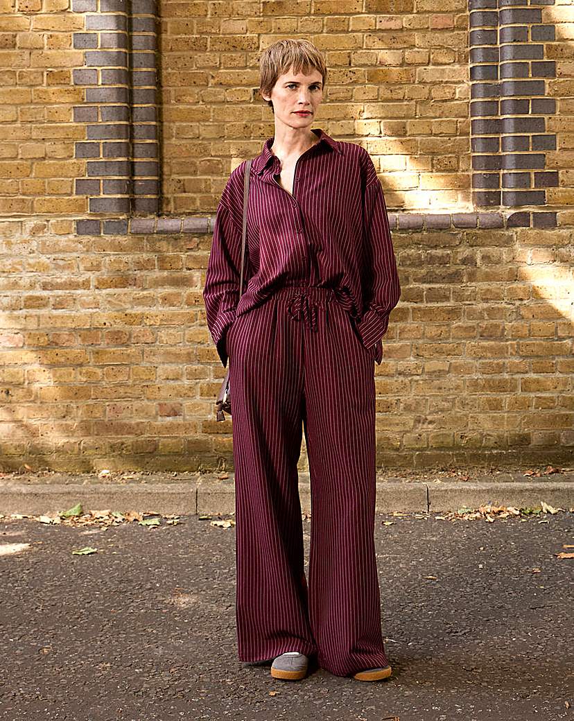 Drawstring Wide Leg Trouser