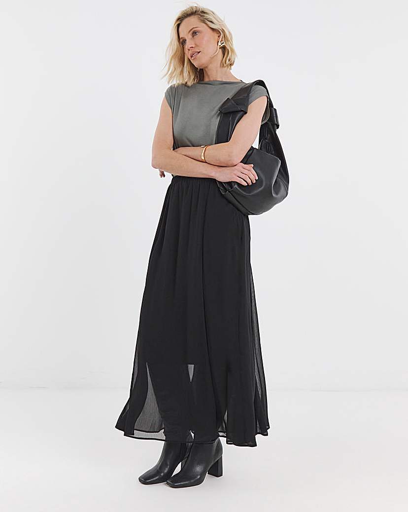 Godet Maxi Skirt