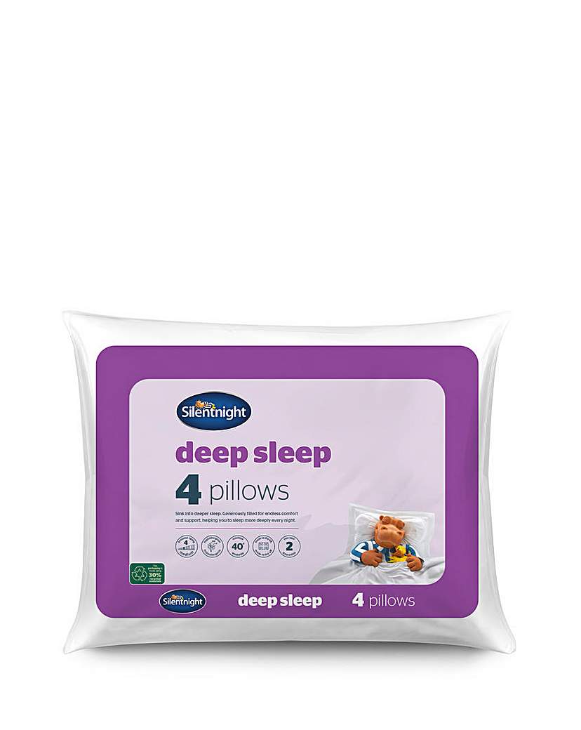 New In - Silentnight Deep Sleep Pack of 4 Pillows