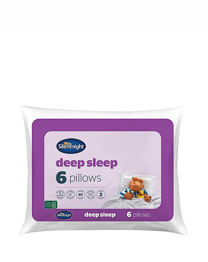 New In - Silentnight Deep Sleep Pack of 6 Pillows