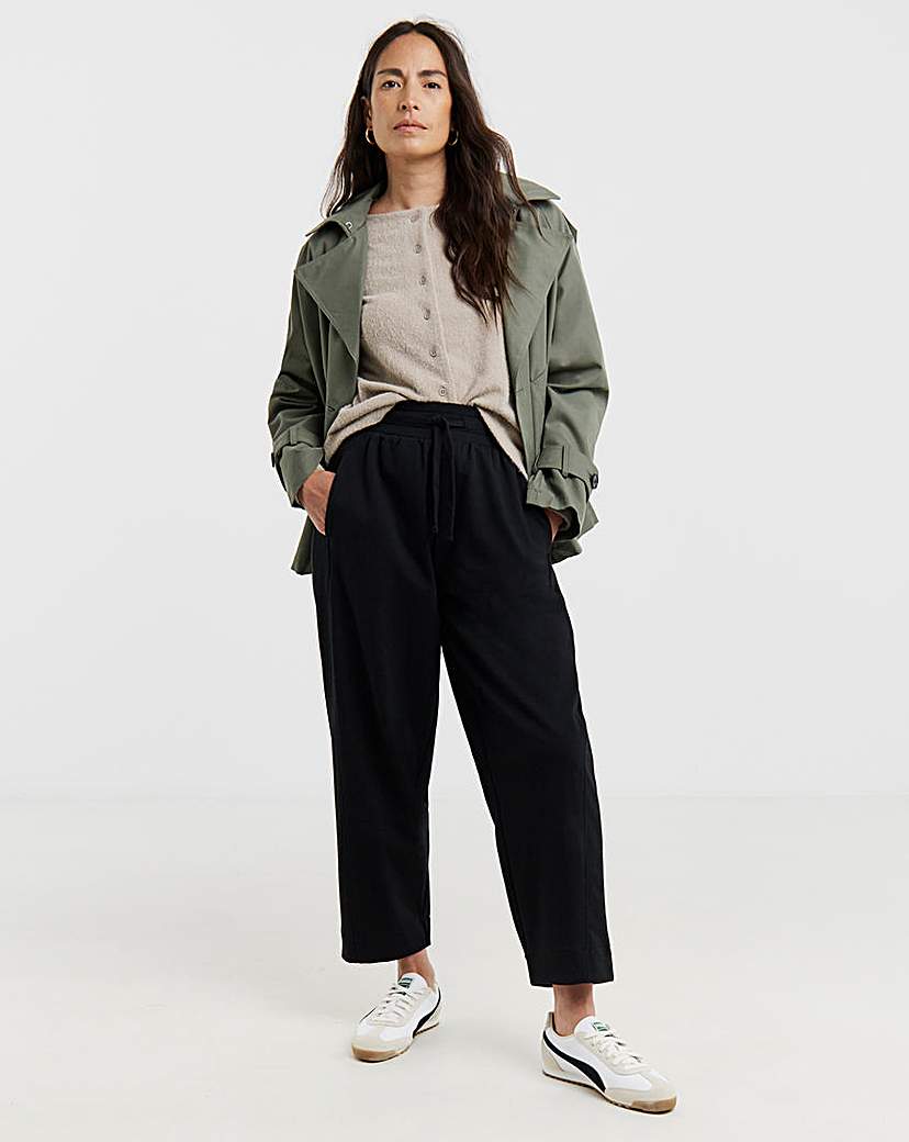 New In - Barrel Leg Jersey Trouser