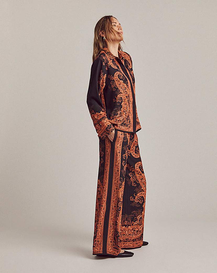 Anthology Print Wide Leg Trouser