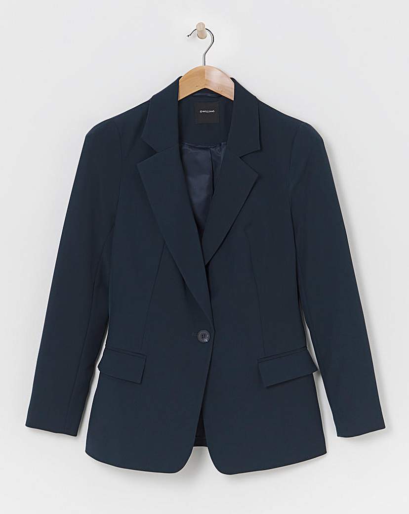 PVE Blazer With Wide Lapel