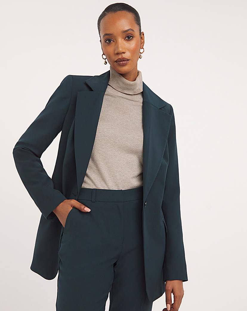 PVE Blazer With Wide Lapel