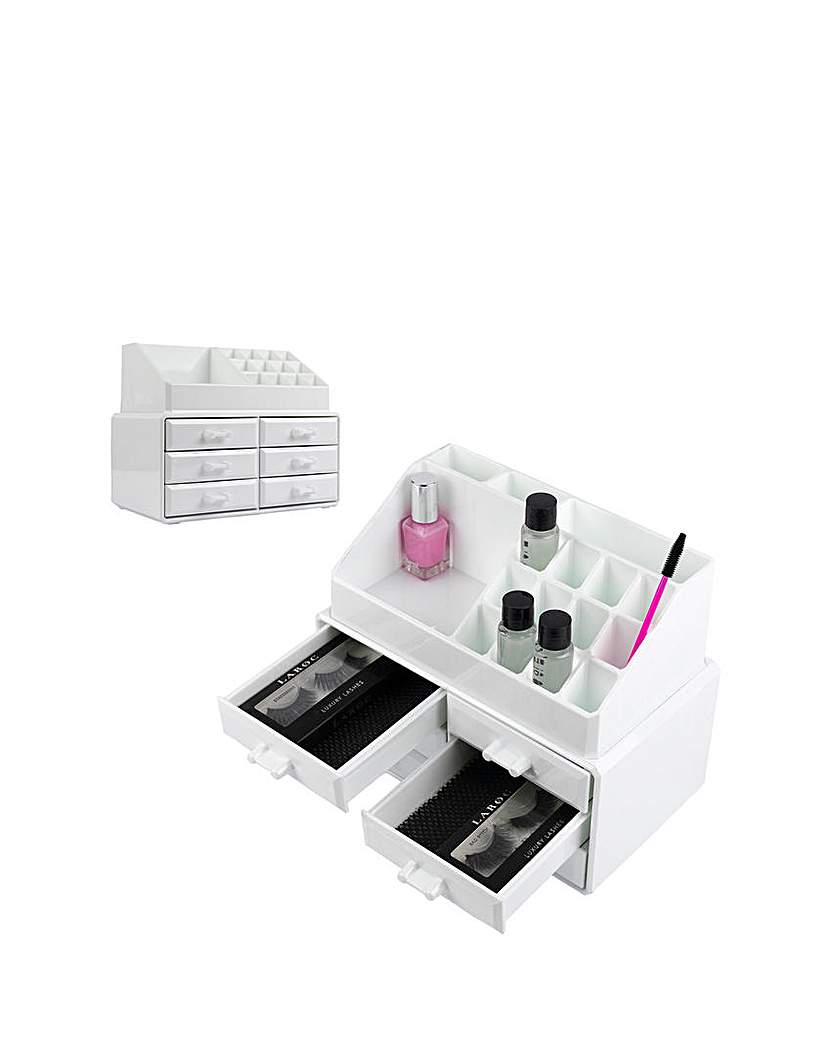 La Roc Cosmetic Organiser - White