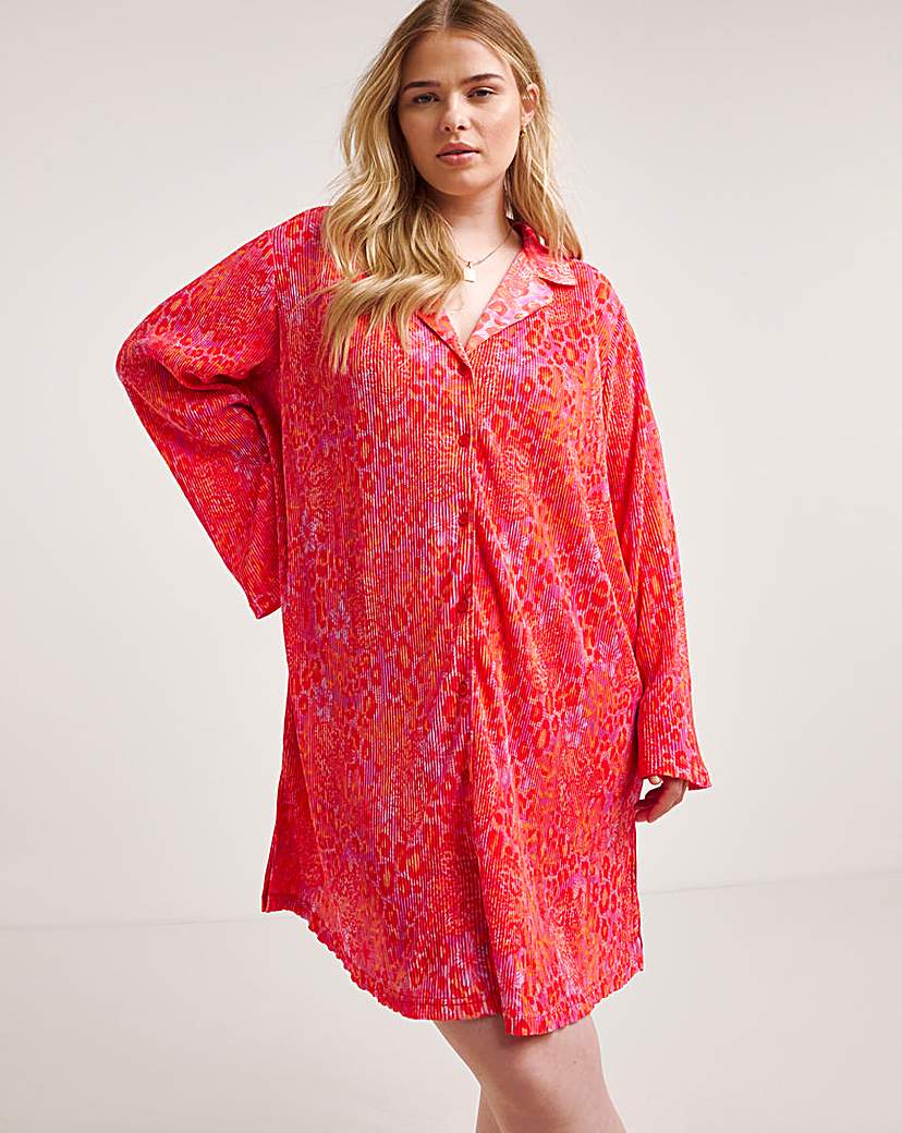 Plisse Night Shirt