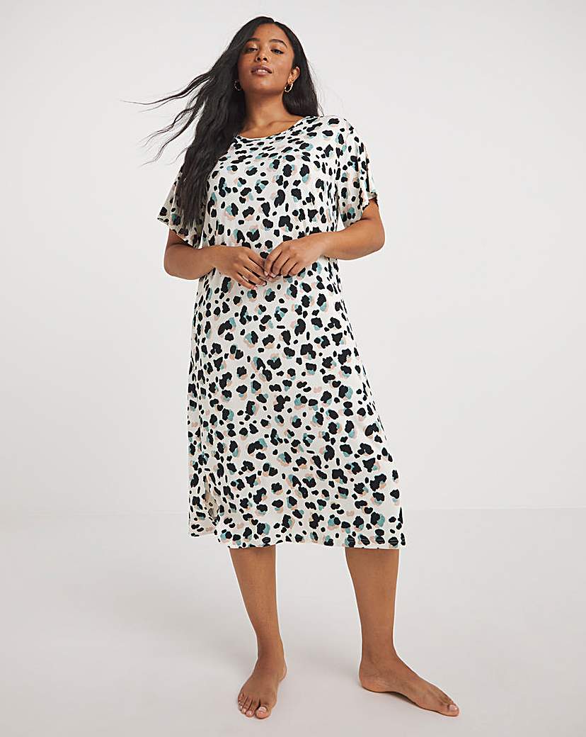Bamboo Viscose Nightie - Animal Print