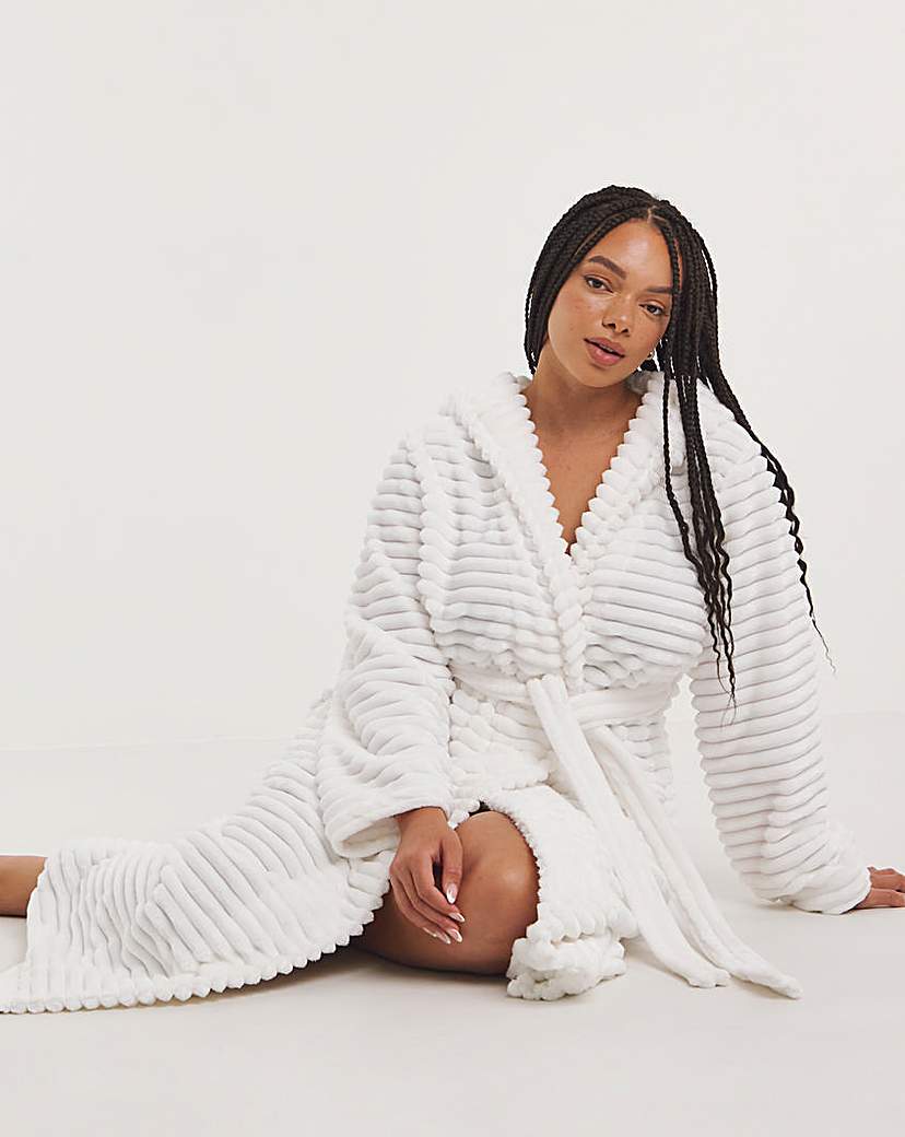 Pretty Secrets Luxury Fleece Hooded Robe