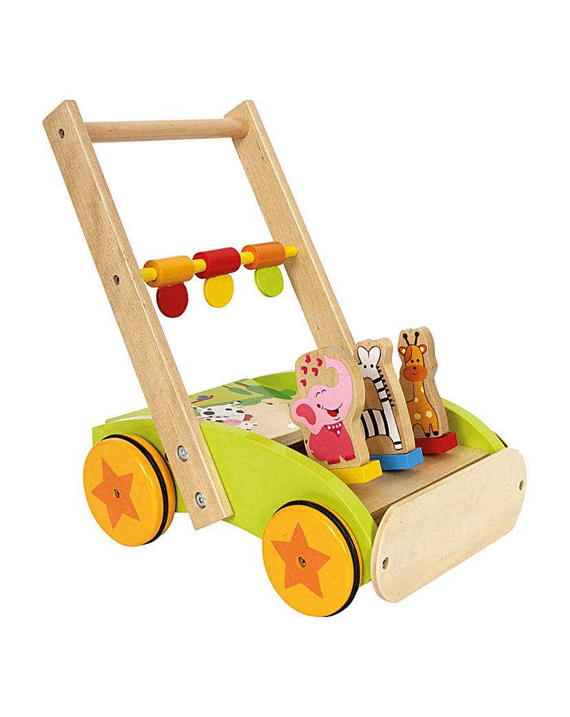 Image of Children's Wooden Animal Training Walker
