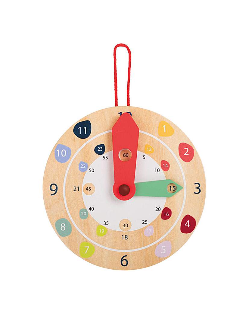 Image of Children's Wooden Educate Wall Clock