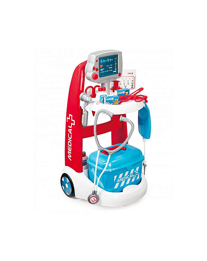 Image of SMOBY Children's Medical Trolley Playset