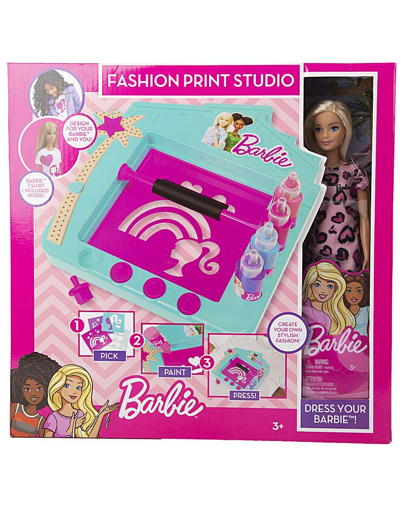 Image of Barbie Create Your Own T-Shirt Print Set