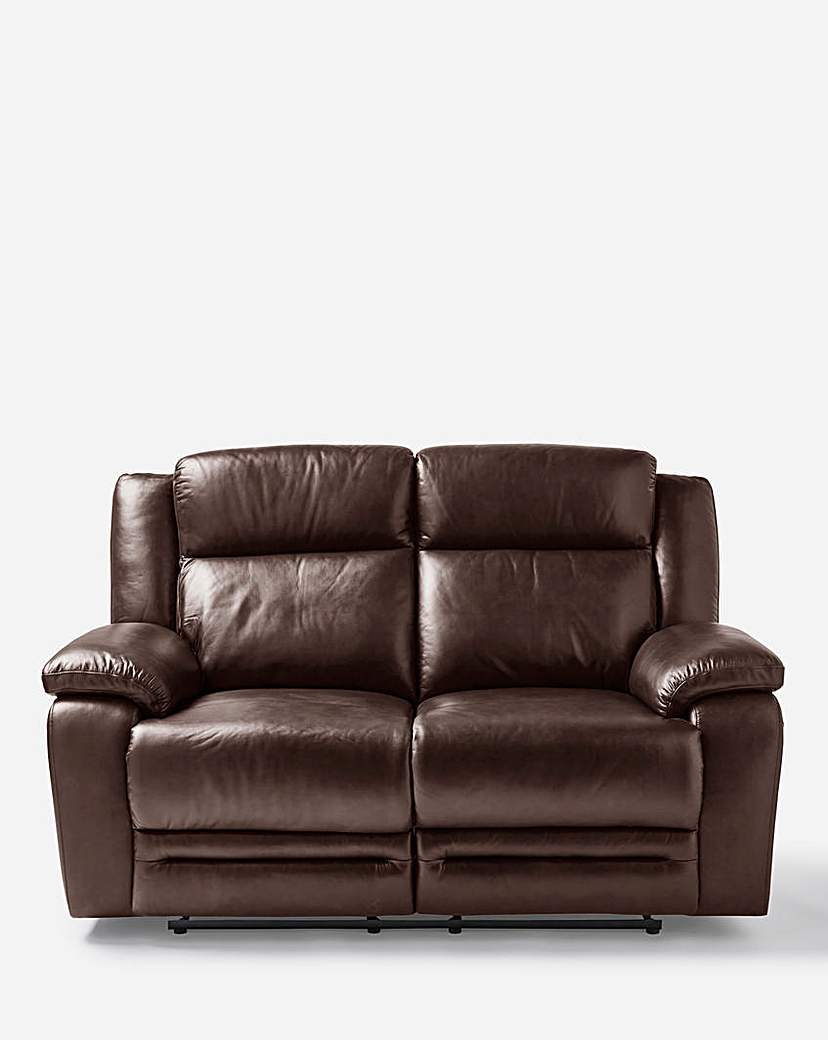 Croft Leather Recliner 2 Seater Sofa - Chestnut