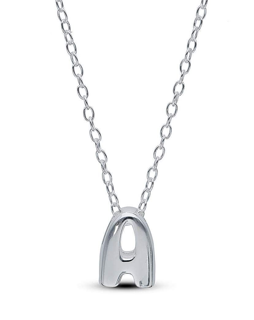 New In - Sterling Silver 9mm Initial Necklace