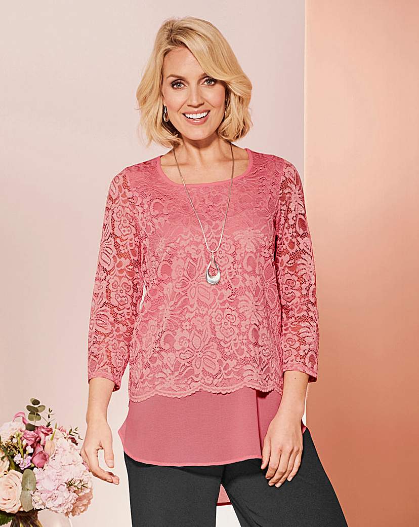 Lace and Georgette Top