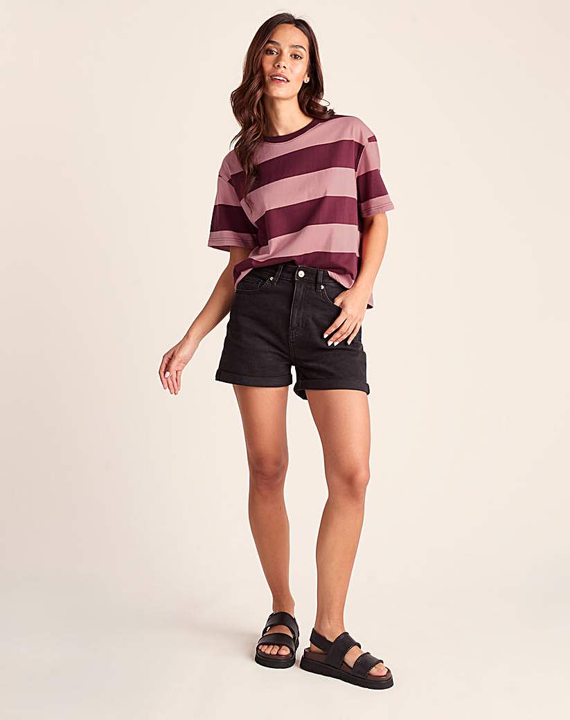 Tog 24 Women's Black,Raspberry Tog24 100% Cotton Supersoft T-Shirt