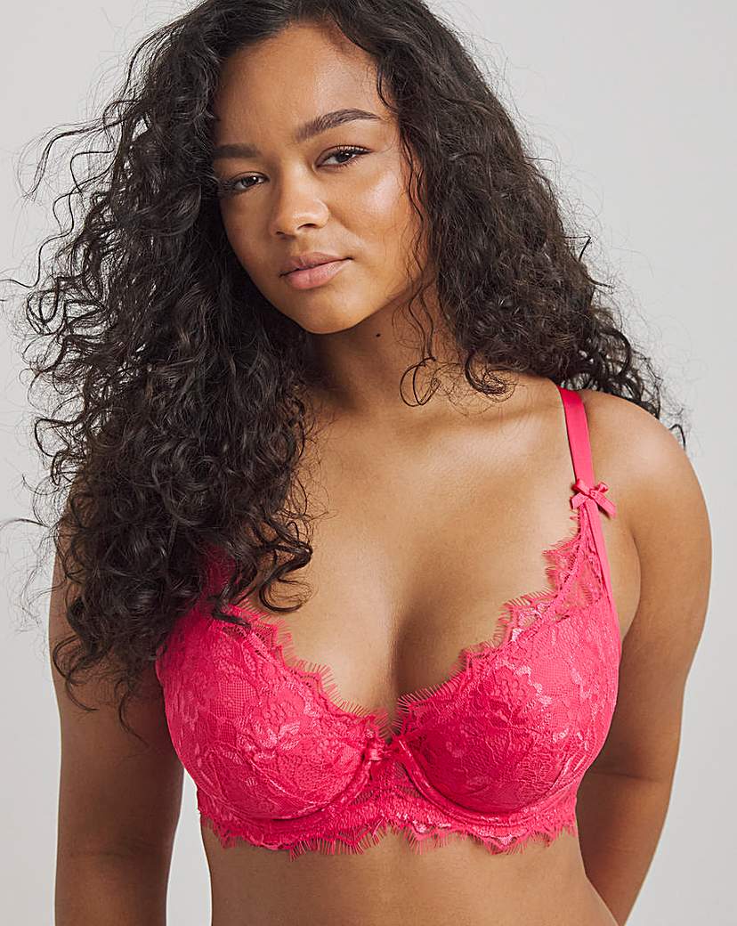Pulse Lace Underwired Plunge Bra B-G