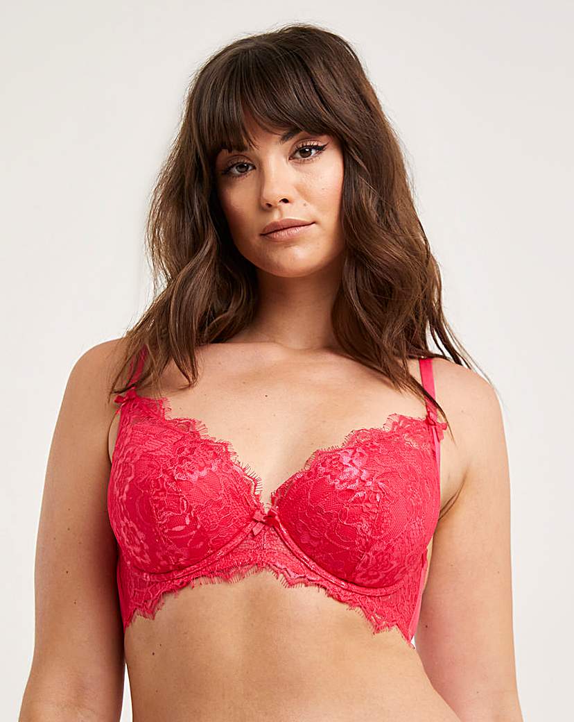 Pulse Lace Underwired Plunge Bra B-G