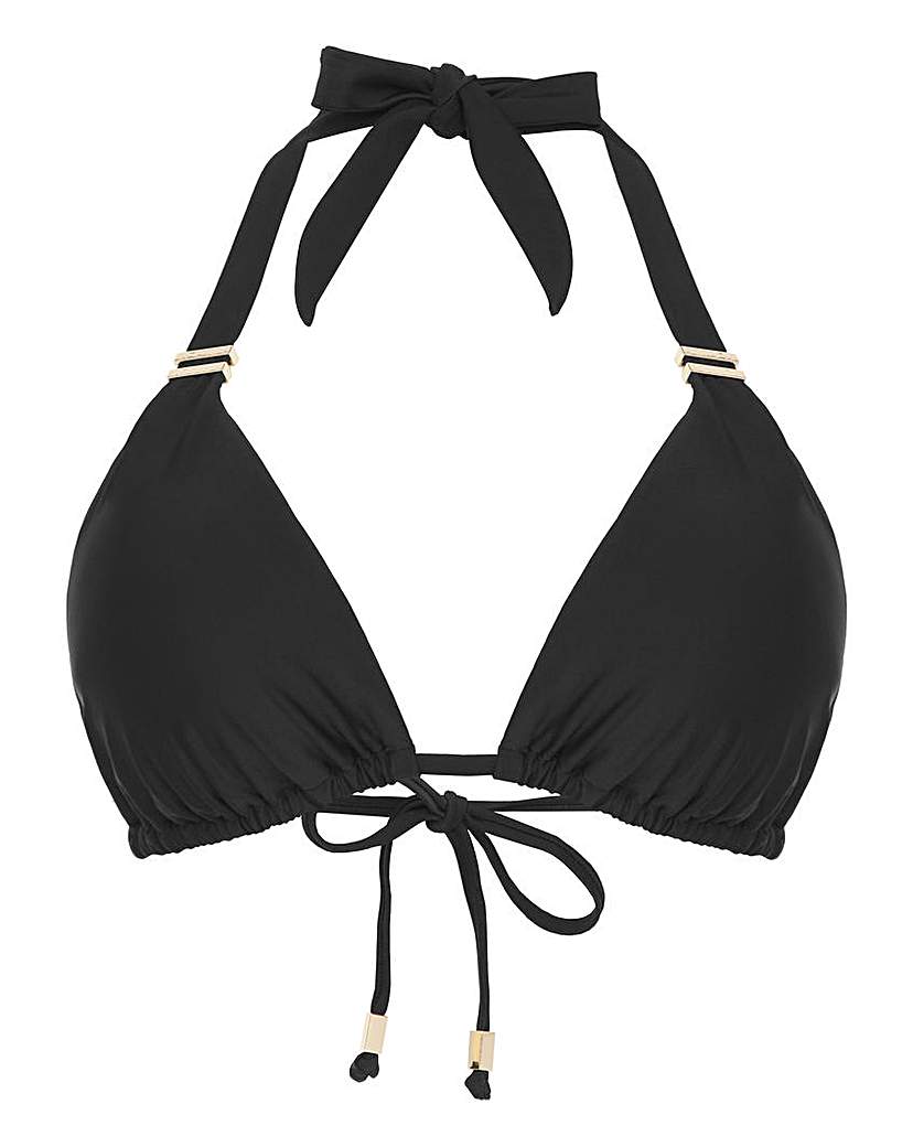 Rene Black Soft Triangle Bikini Top