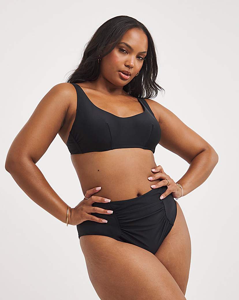 Rene Scoop Neck Crop Bikini Top