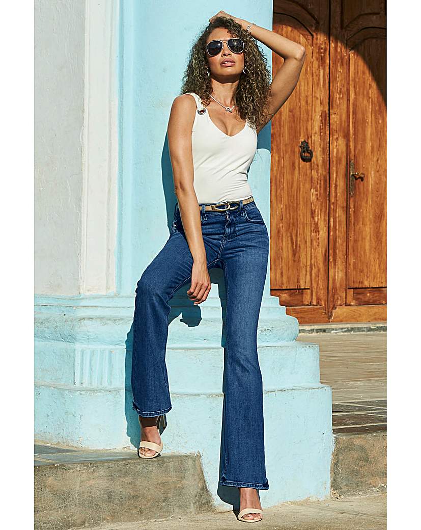 Sosandar Kick Flare Jeans