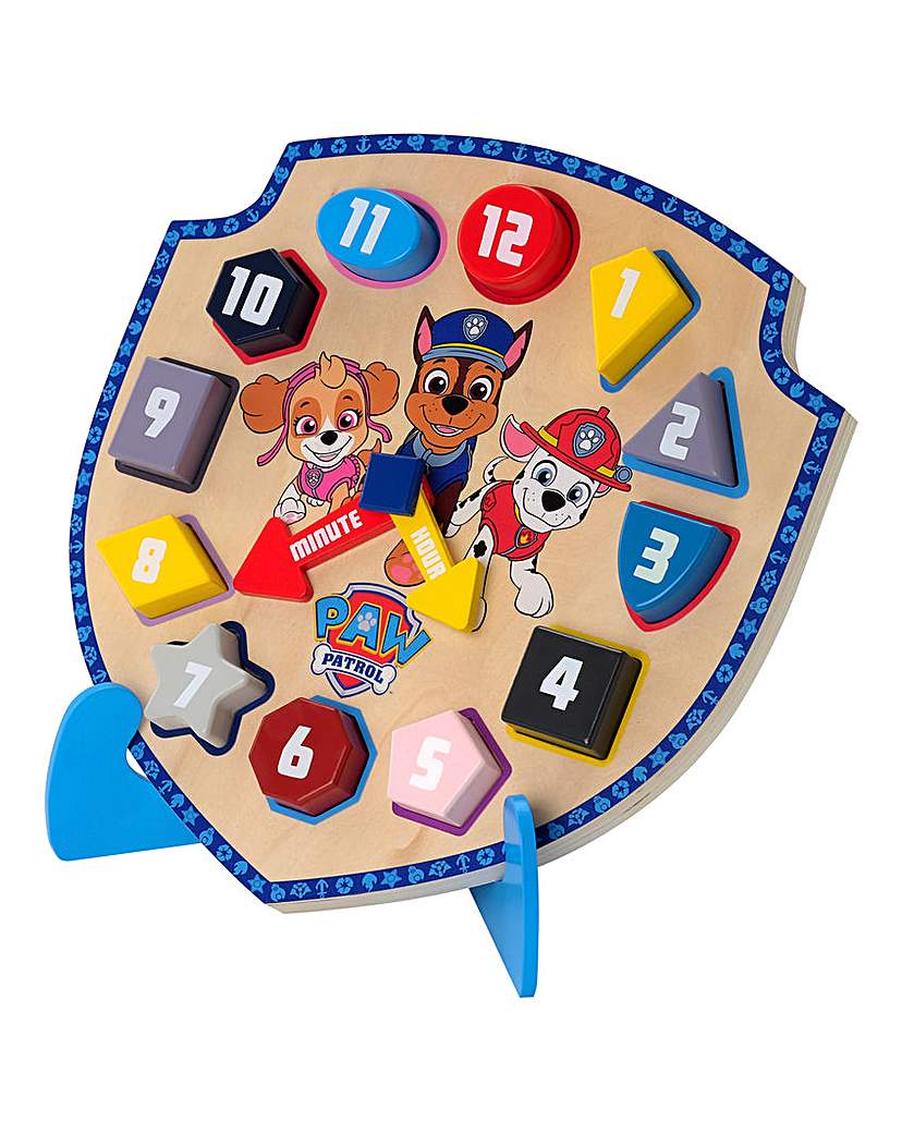 Paw Patrol Wooden Clock