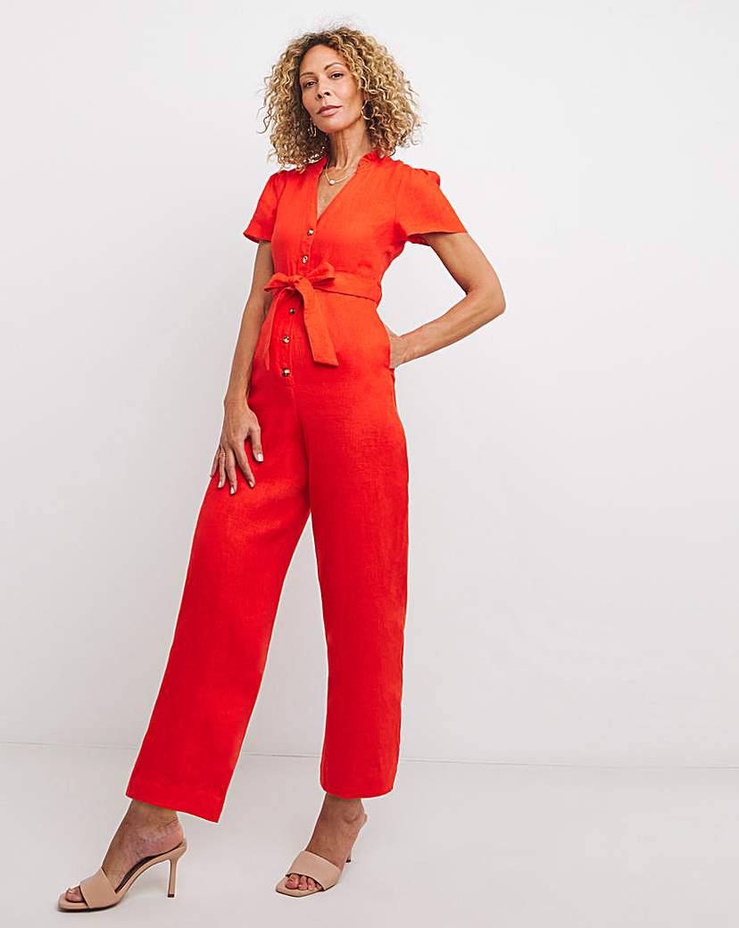 Whistles Emmie Linen Jumpsuit