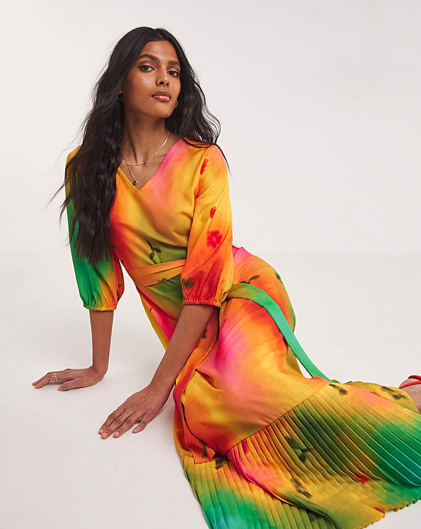 Raishma Studio Abstract Print Midi Dress