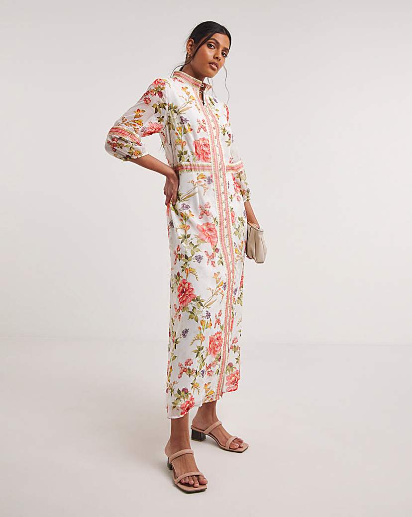 Raishma Studio Floral Print Midi Dress