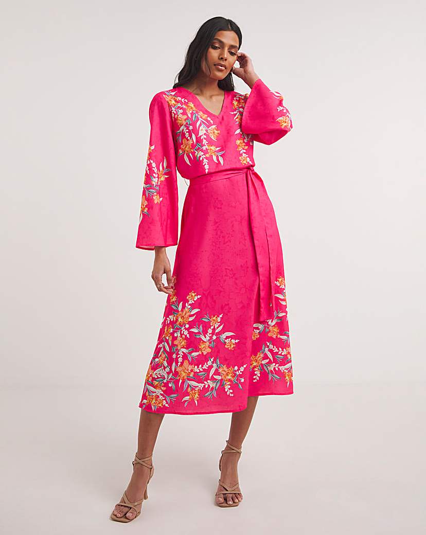Raishma Studio Floral Print Midi Dress