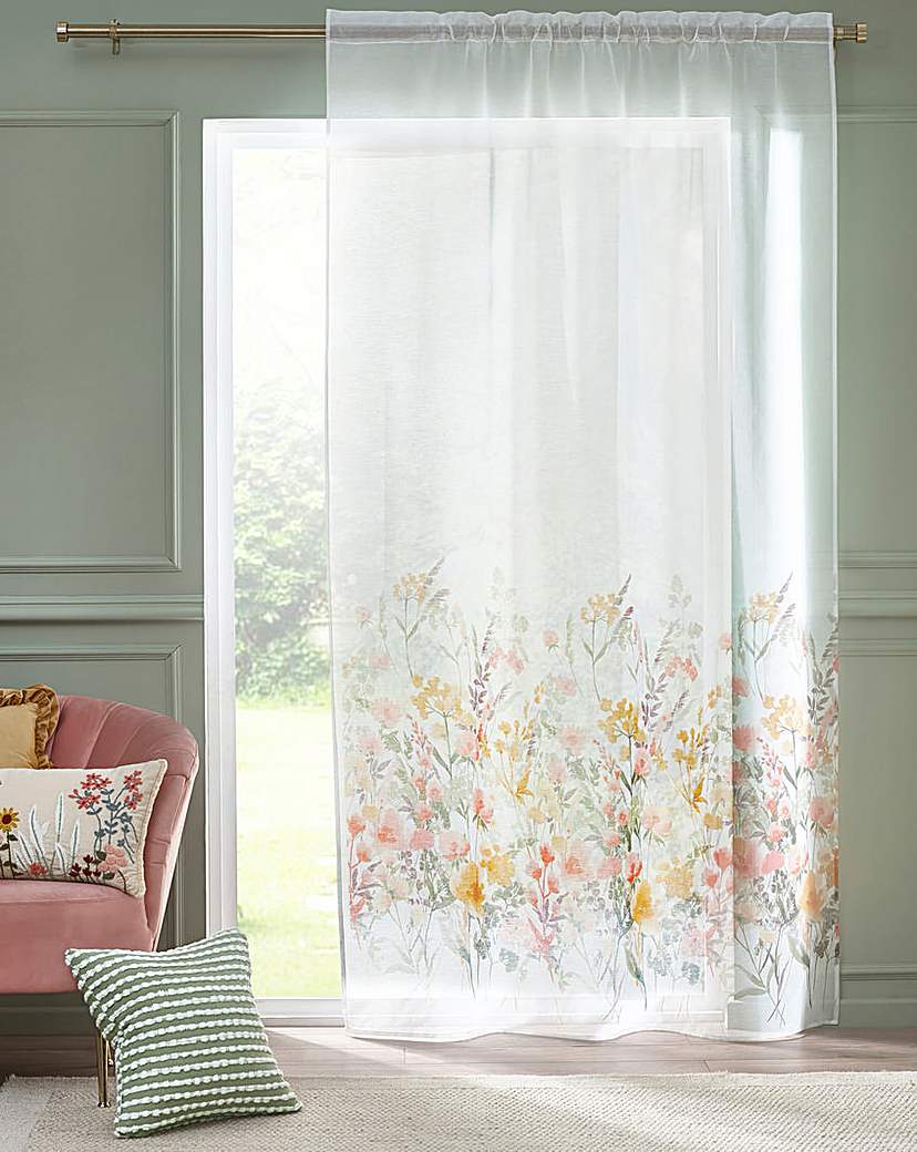 Catherine Lansfield Floral Voile