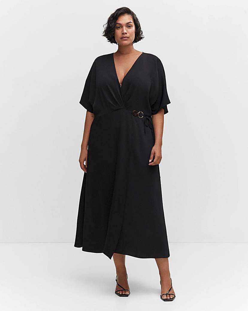 Mango Dalas Midi Wrap Dress