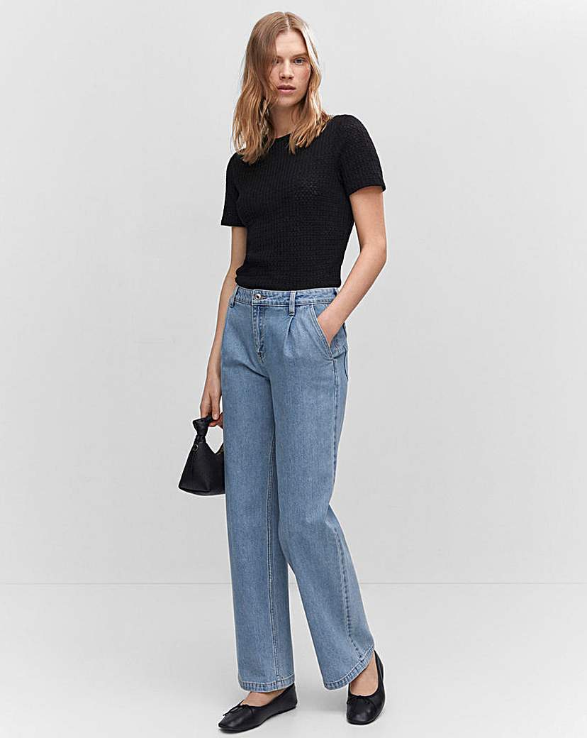 Mango Pleat Loose Jean