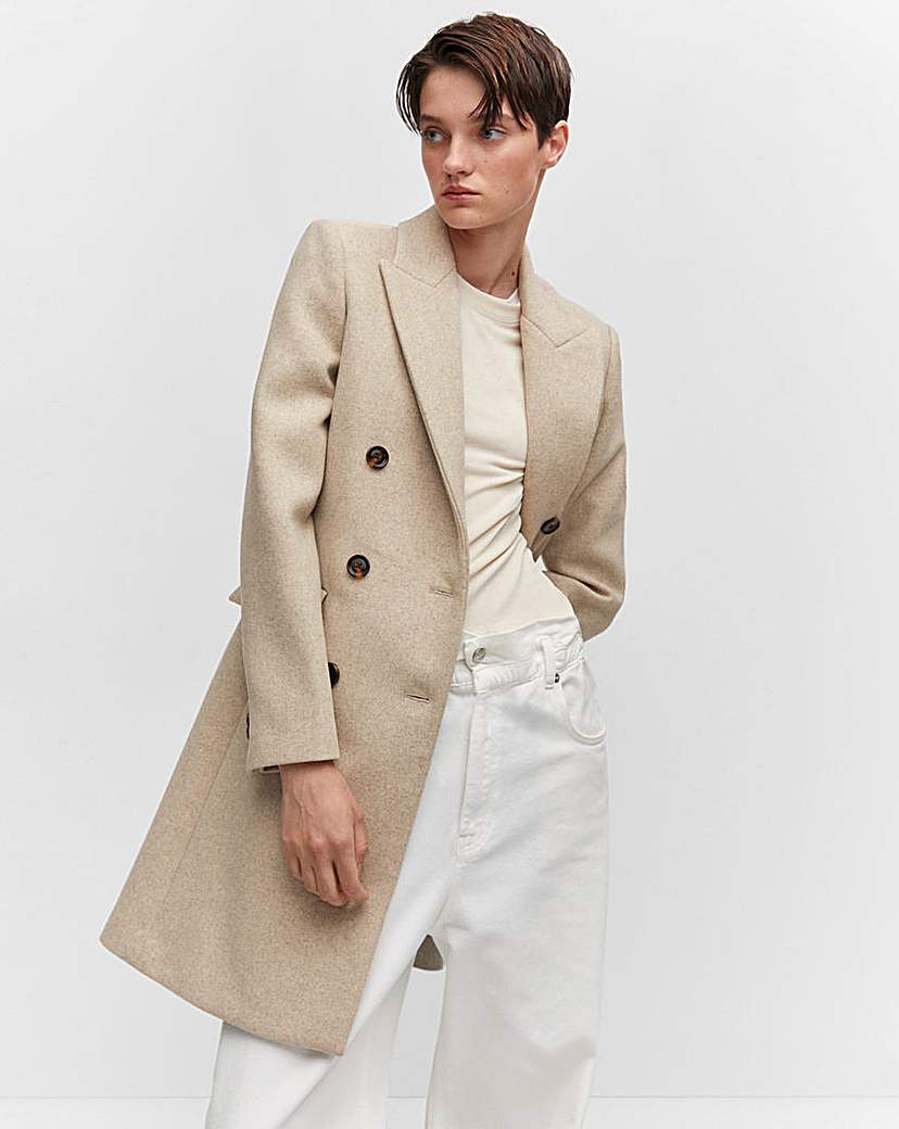 Mango Wool Blend Coat