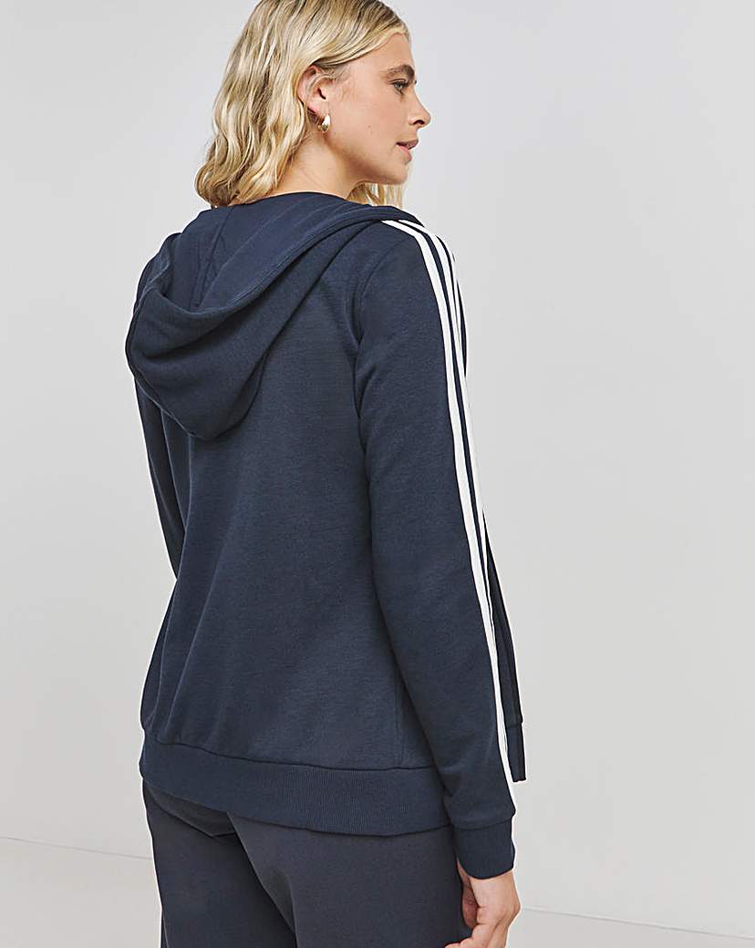 adidas 3 Stripes Full Zip Hoodie