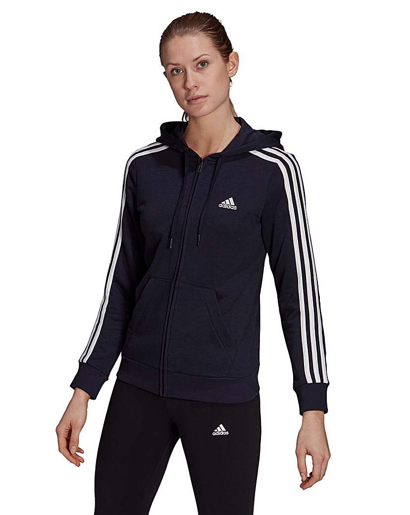 adidas 3 Stripes Full Zip Hoodie