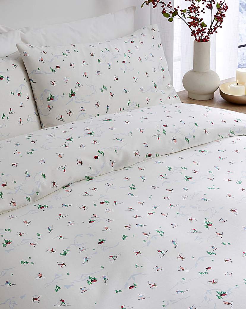 Ski Season Duvet Cover Set White JD …