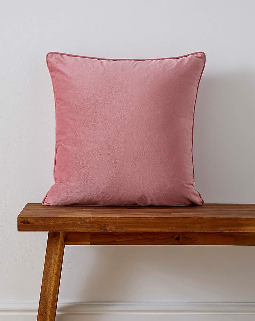 Pair of Velvet Cushion Covers Rose Pink …
