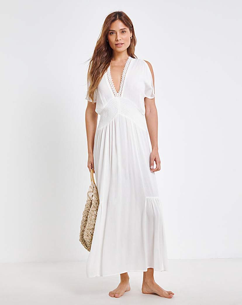 New In - Rayon Crepe Maxi Beach Dress