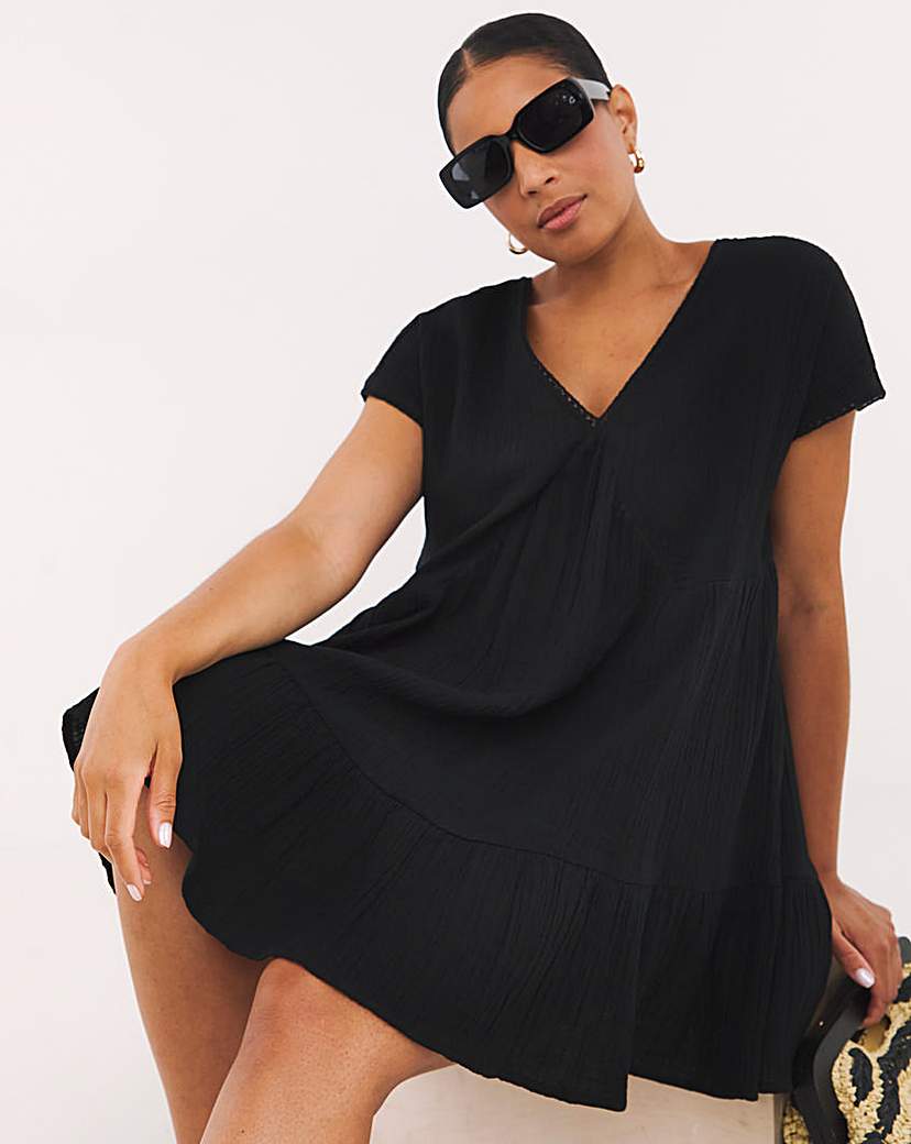 Woven Beach Dress | Simply Be