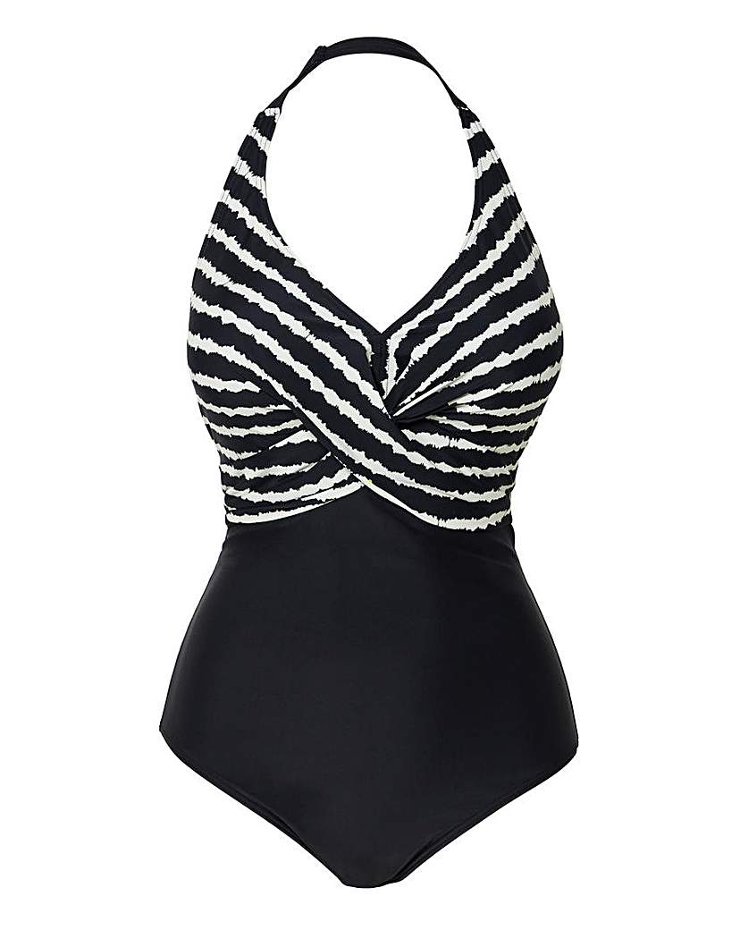 Figleaves Halter Tummy Control Swimsuit