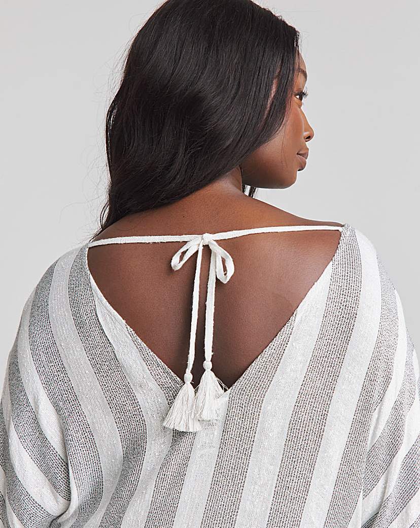 MAGISCULPT Lurex Tassel Beach Kaftan