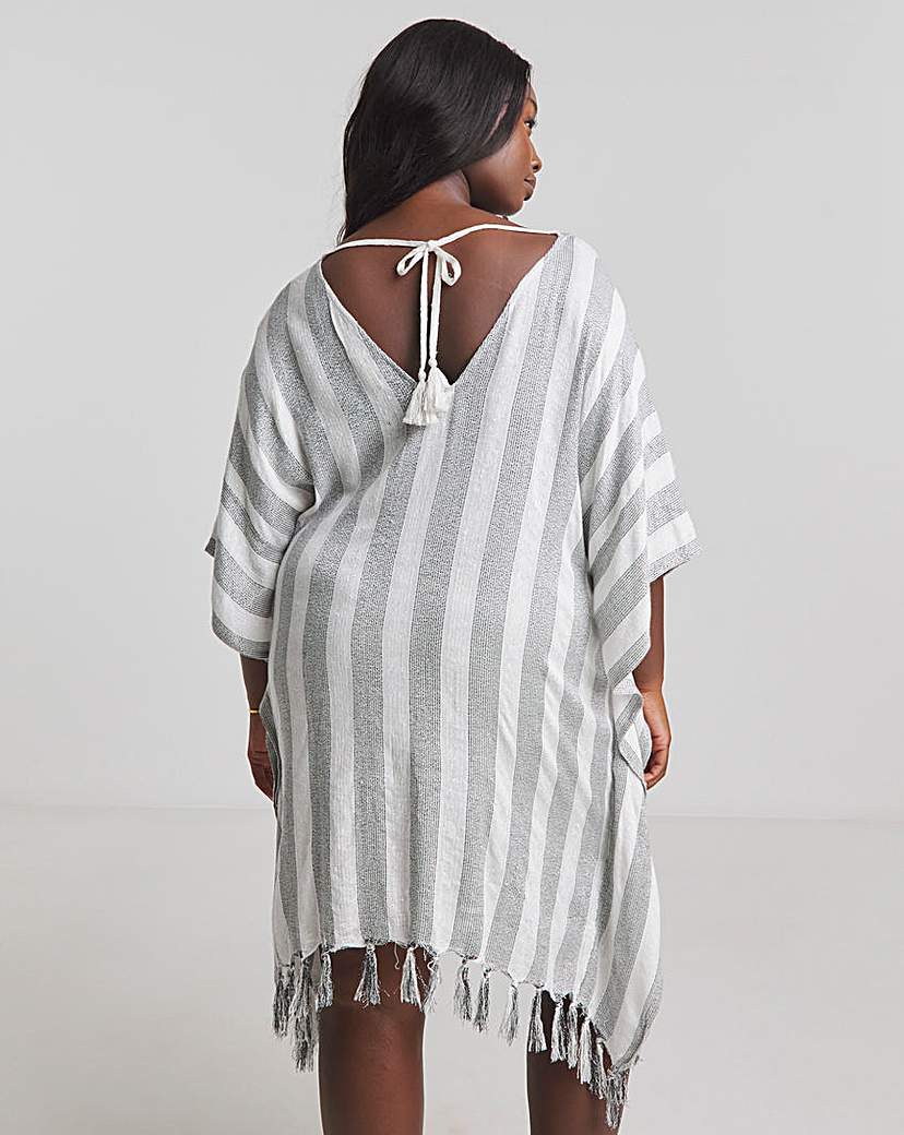 MAGISCULPT Lurex Tassel Beach Kaftan