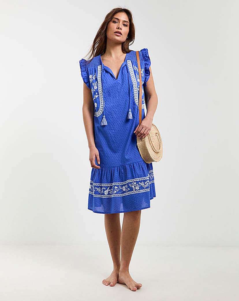Figleaves Frida Embroidered Beach Dress