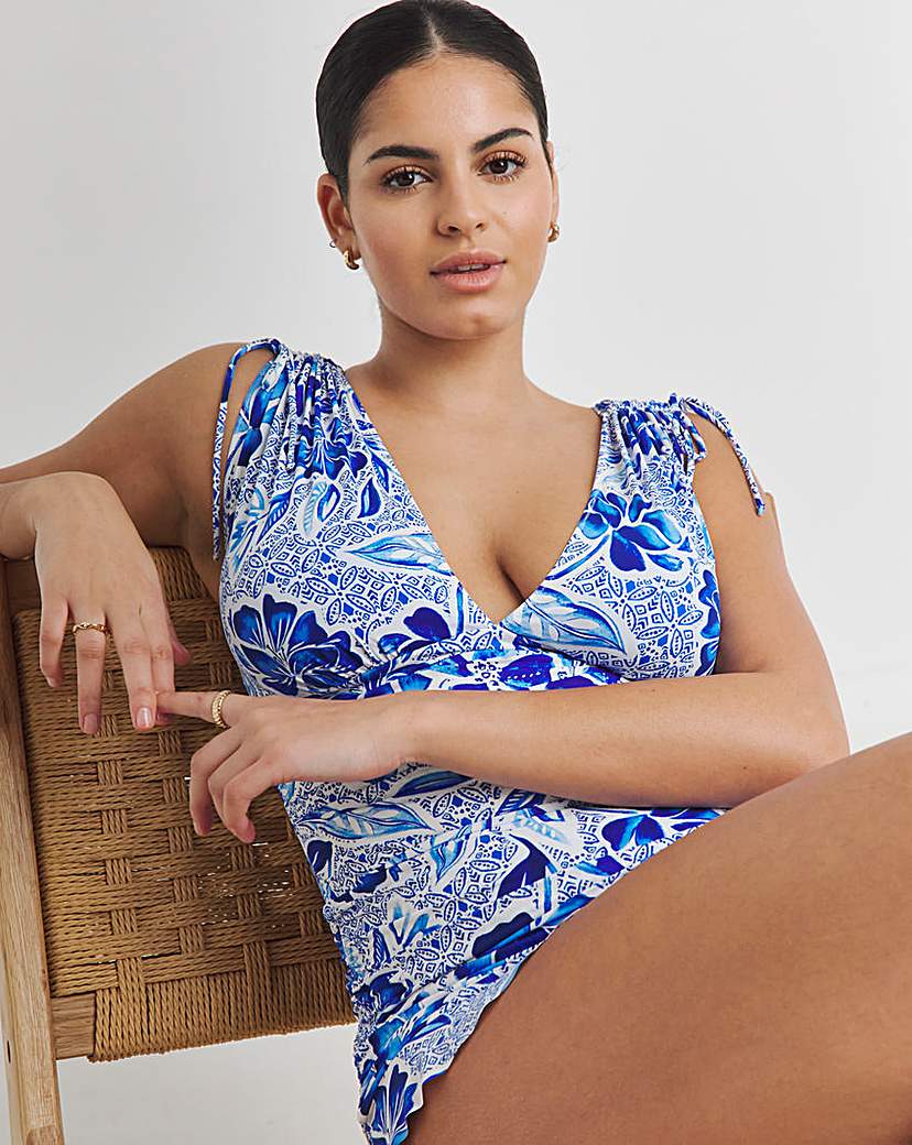 MAGISCULPT Cap Sleeve Swimdress